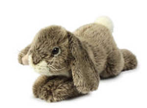 28.182.016 Кролик лежит, коричневый (25 см.)