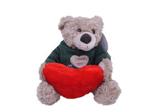 200945/8-H Мишка Тед в свитере c сердцем ( 20 см)