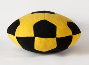 PR-100/YBlack Подушка круглая, цвет желтый-черный 30 см.