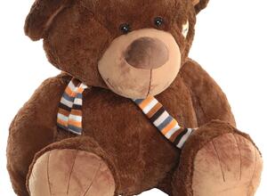 SAL5217 Медведь в шарфе цвет коричневый (60 см)