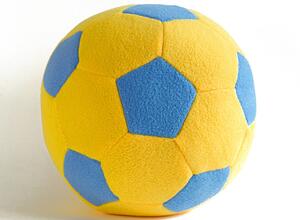 F-100/YBlue Мяч мягкий цвет желтый, голубой 23 см