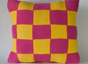 PS-101/YP Подушка квадратная, цвет желтый-розовый 40 см.