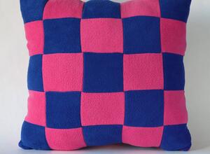 PS-101/PB Подушка квадратная, цвет розовый-синий 40 см.