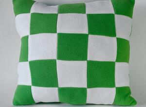 PS-101/LgW Подушка квадратная, цвет зеленый-белый 40 см.