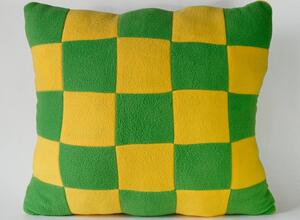 PS-101/LgY Подушка квадратная, цвет зеленый-желтый 40 см.