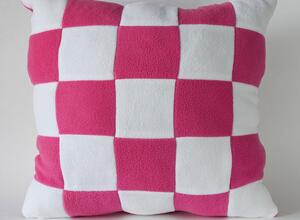 PS-101/WP Подушка квадратная, цвет белый-розовый 40 см.