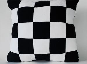 PS-101/WBlack Подушка квадратная, цвет белый-черный 40 см.