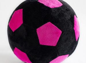 F-200/BlackP Мяч мягкий цвет черный/розовый 23 см
