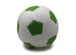 F-100/WLG Мяч мягкий цвет белый, светло-зеленый 23 см