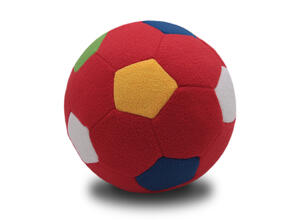 F-100/RMlt Мяч мягкий цвет красный, мультиколор 23 см.